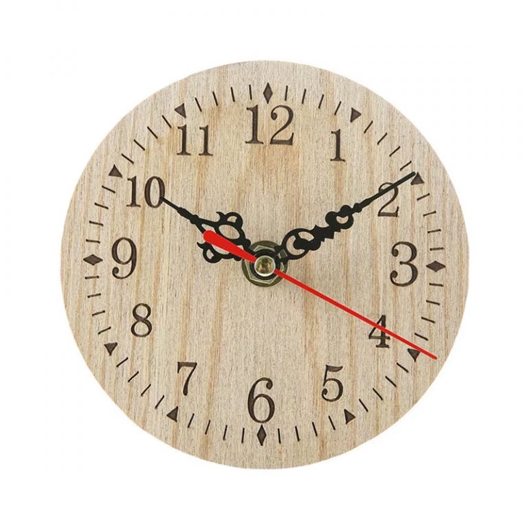 2025 New Arrival Retro Vintage Style Wooden round Small Wall Clock Quiet Numerals Quartz Home Hot Sales