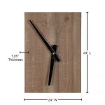 Ladd Natural/Black Industrial Wall Clock
