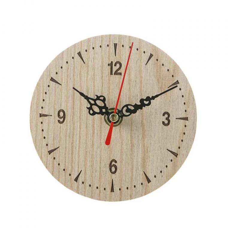 2025 New Arrival Retro Vintage Style Wooden round Small Wall Clock Quiet Numerals Quartz Home Hot Sales