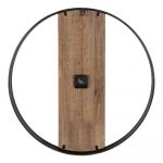 Ladd Natural/Black Industrial Wall Clock