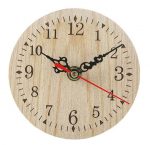 2025 New Arrival Retro Vintage Style Wooden round Small Wall Clock Quiet Numerals Quartz Home Hot Sales
