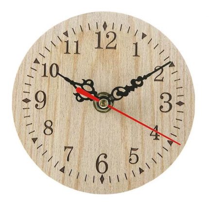 2025 New Arrival Retro Vintage Style Wooden round Small Wall Clock Quiet Numerals Quartz Home Hot Sales