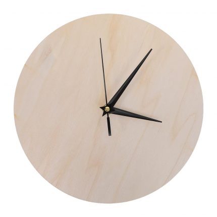 Wooden Clock Face Blank Diy Wooden Decorative Wall Clock Panel No Batteries Included Retro Minimalist Decorative Items