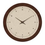 French Ancient Style Crystal Porcelain round Simple Pattern Wooden Wall Clock Living Room Bedroom Kitchen Home Decoration Wall Clock Silent Quartz Clock Holiday Gift 12 Inches 14 Inches 16Inch (Without Battery)