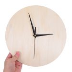 Wooden Clock Face Blank Diy Wooden Decorative Wall Clock Panel No Batteries Included Retro Minimalist Decorative Items
