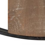 Ladd Natural/Black Industrial Wall Clock