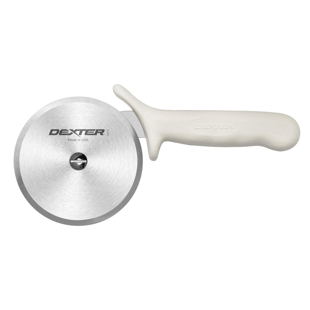 Dexter-Russell 4" Pizza Cutter, P177A-4PCP | SANI-SAFE Series, Stainless Steel Blade with Slip-Resistant Polypropylene Handle | Heavy-Duty Rotary Cutter for Pizza, Pastry & More | Made in USA