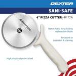 Dexter-Russell 4" Pizza Cutter, P177A-4PCP | SANI-SAFE Series, Stainless Steel Blade with Slip-Resistant Polypropylene Handle | Heavy-Duty Rotary Cutter for Pizza, Pastry & More | Made in USA