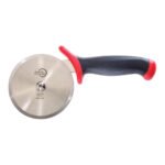 Mercer Culinary Millennia Pizza Cutter with Red Handle, 4 Inch Wheel, Stainless Steel