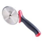 Mercer Culinary Millennia Pizza Cutter with Red Handle, 4 Inch Wheel, Stainless Steel