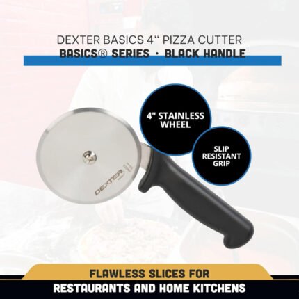 Dexter Russell P94ZZA-4 Basics (31631) Pizza Cutter, 4", Stain-Free, High-Carbon Steel and Black Plastic Handle‍‌‌‌‌‍‌‌‍‌‌‌‌‍‌‌‌‌‍‌‌‍‌‌‌‌‍‌‌‌‍‌‌‌‍‌‌‍‌‌‌‍‌‌‌‌‍